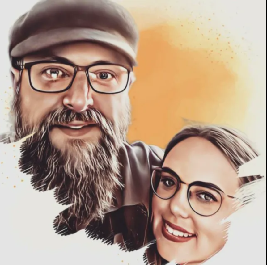 Dale Lee Biddle, illustrated portrait